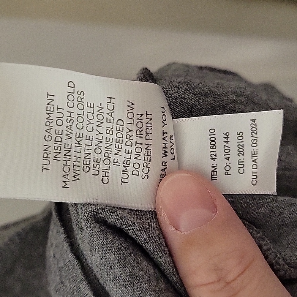 Torrid Grey Fishing Skeleton Classic Fit Heritage Jersey Crew Tee - Picture 8 of 11